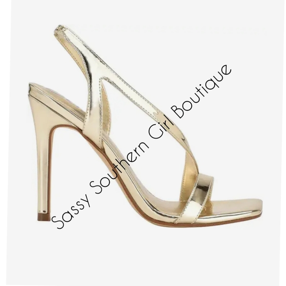 🆕⭐ Calvin Klein gold metallic heels - Picture 3 of 9